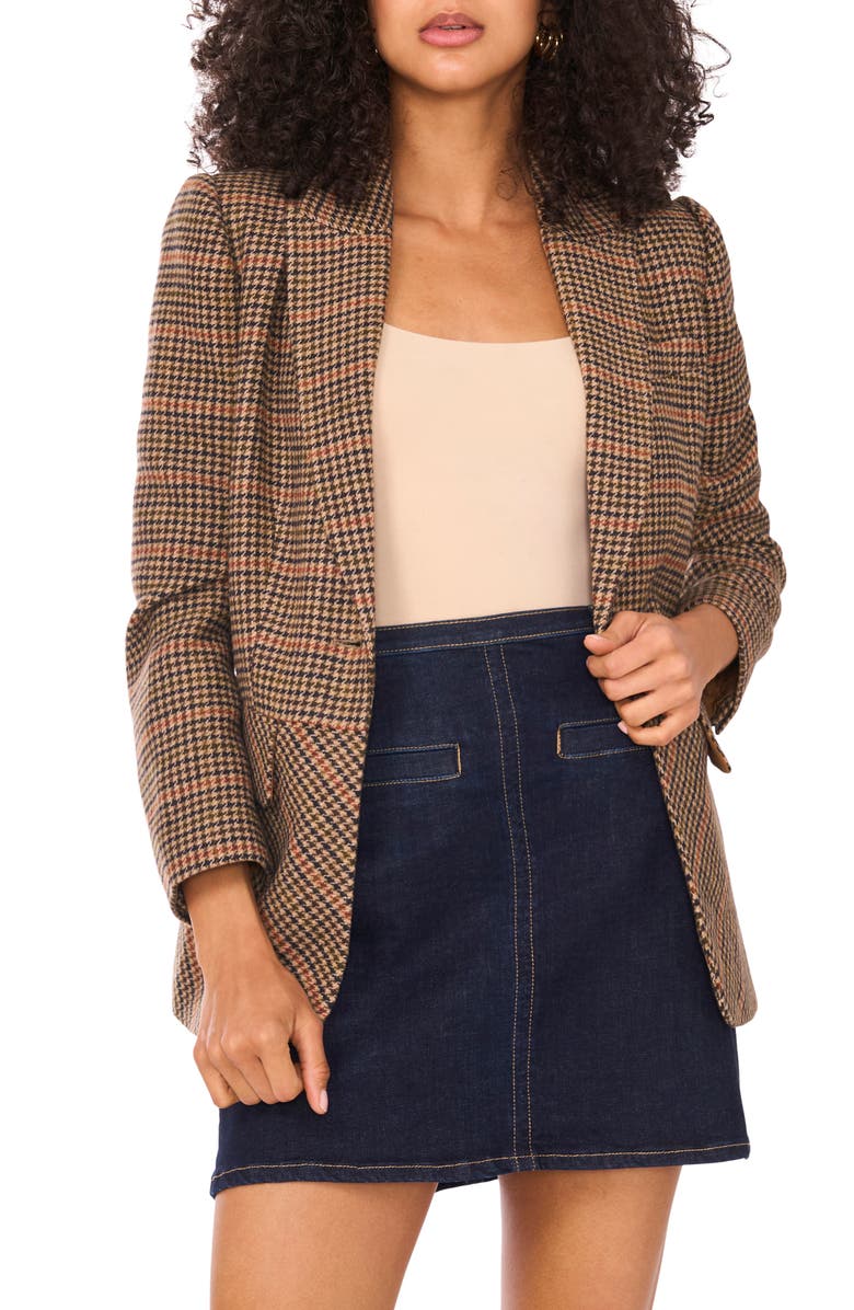 Vince Camuto Houndstooth Check Blazer, Main, color, 