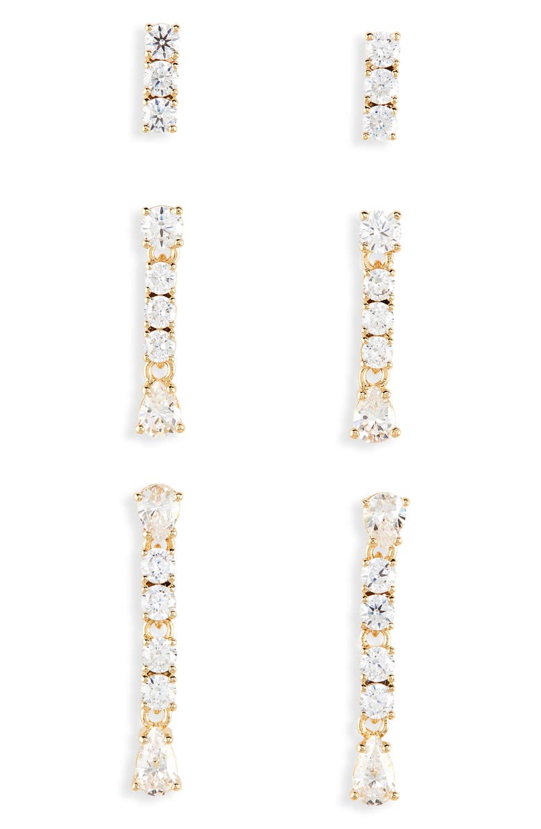 Nadri LOVE ALL TRIPLE EAR SET, LINEA, Main, color, 