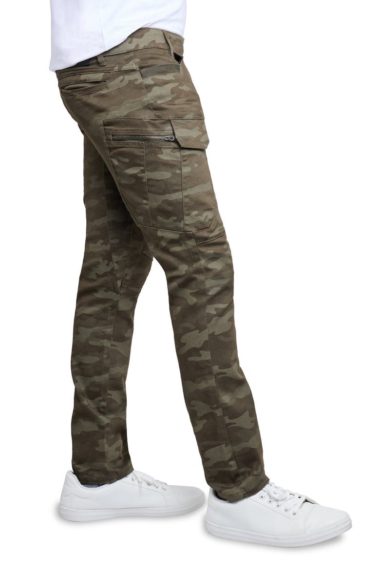 Slim Cargo Pants, Alternate, color, OLIVE CAMO