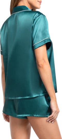 Stefani Solid Satin Short Pajamas