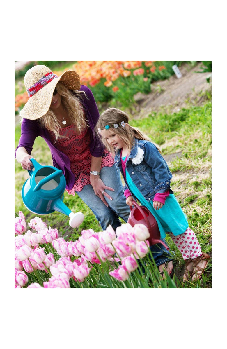 Bloem Watering Can Deluxe 2 Gallon (256 Fl Oz) Bermuda Teal Green, Alternate, color, Green