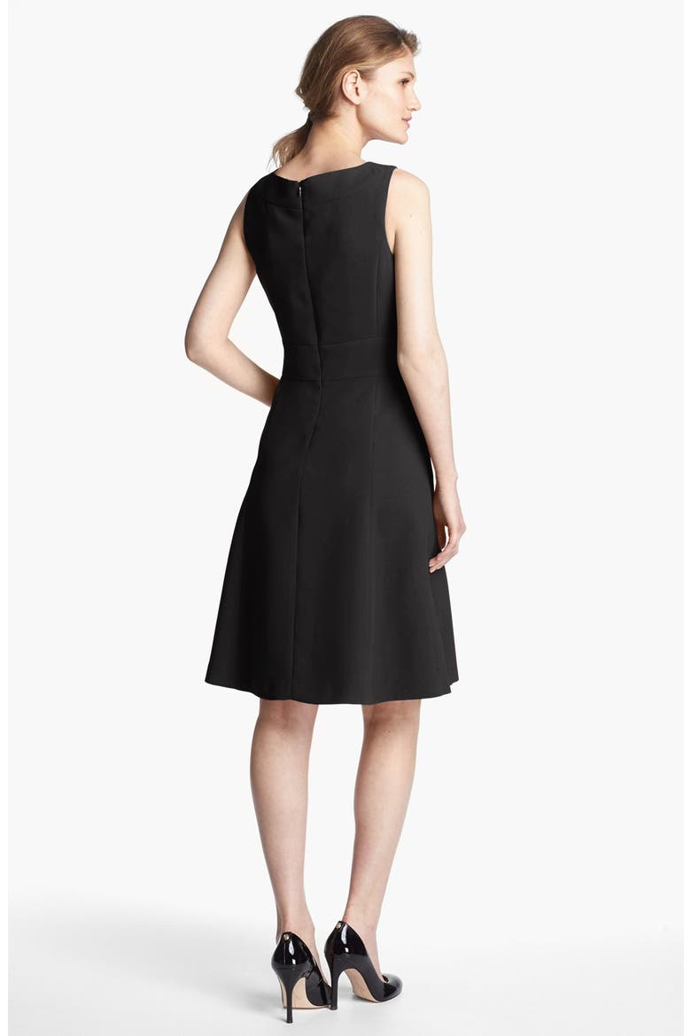 Fit & Flare Dress, Alternate, color, BLACK