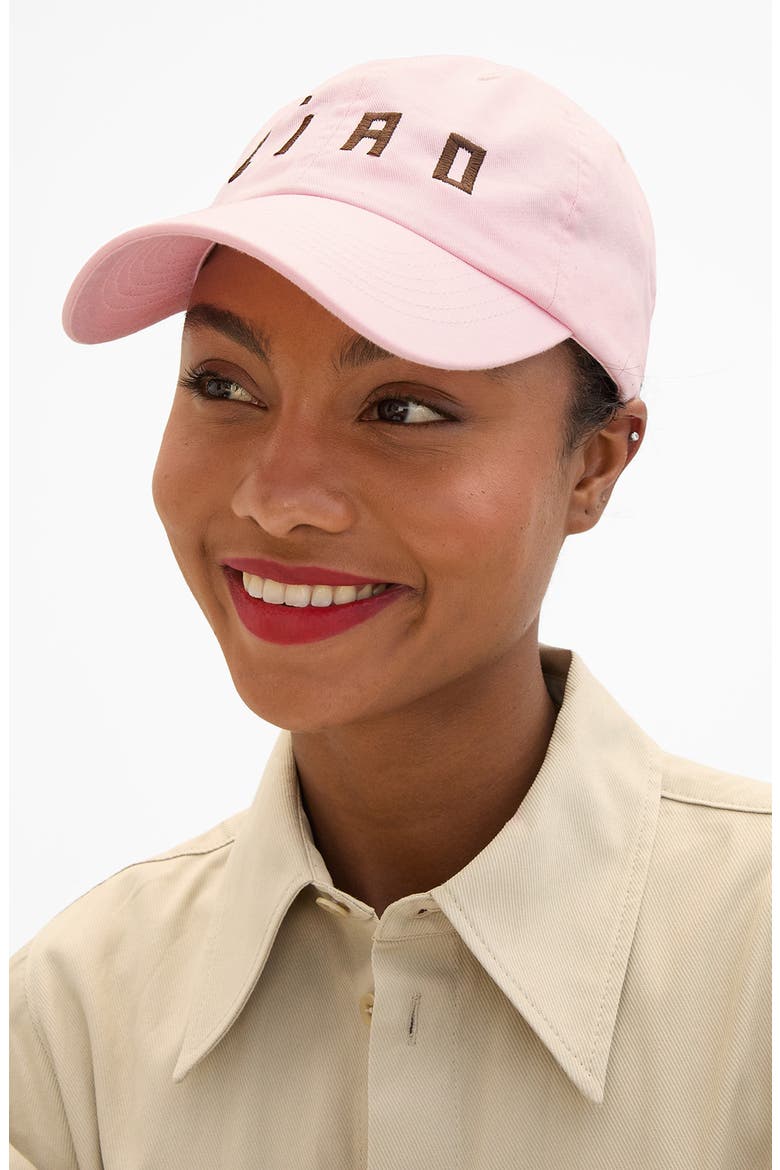 Ciao Embroidered Baseball Cap, Alternate, color, LIGHT PINK