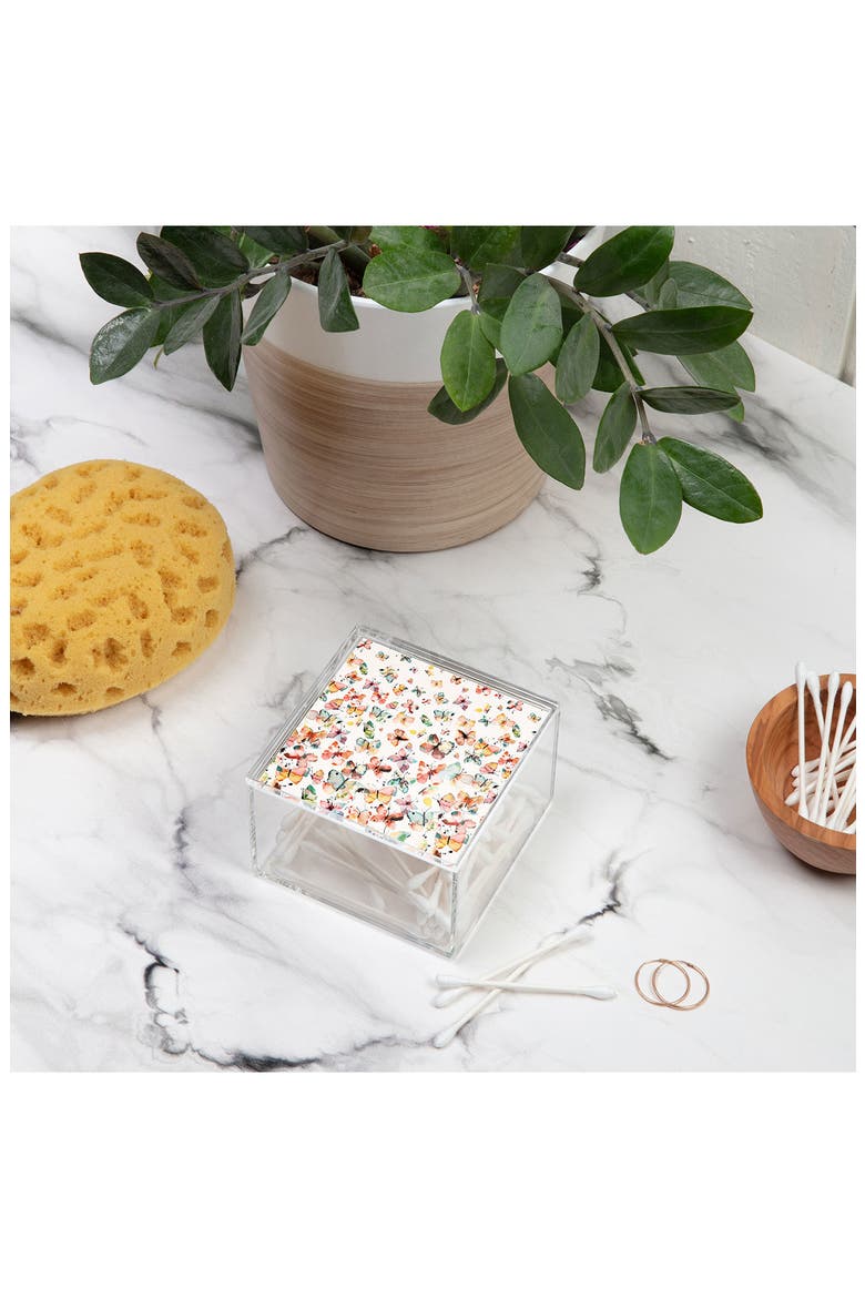 Ninola Design Butterflies Watercolor Acrylic Box, Alternate, color, MULTI