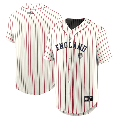 Men's Fanatics Cream England National Team Oversized Baseball Jersey