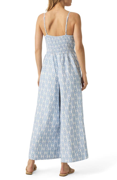 Splendid Gabrielle Ikat Sleeveless Wide Leg Jumpsuit