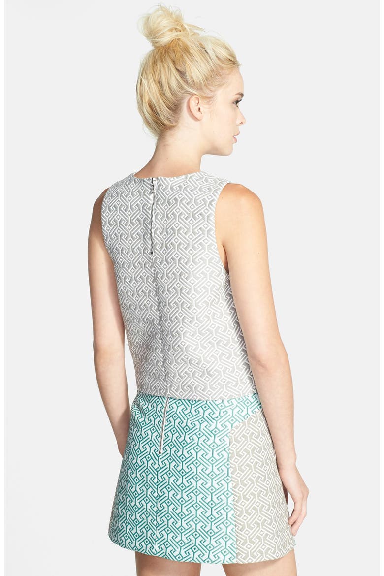 Colorblock Jacquard Shell (Nordstrom Exclusive), Alternate, color, GREY
