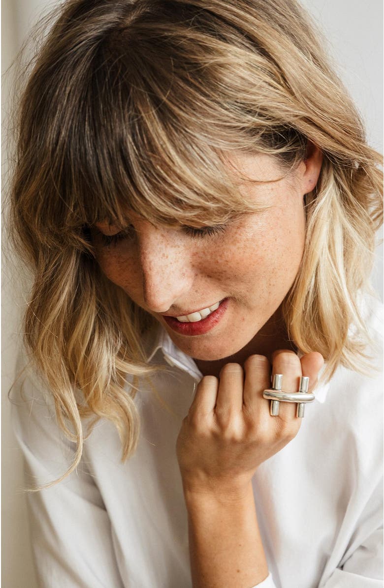 CXC St. Moritz Bit Ring, Alternate, color, Silver