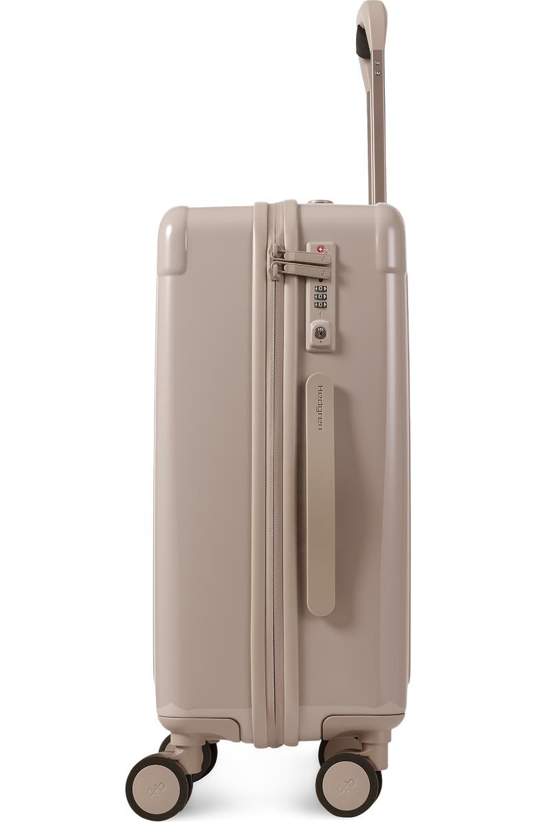 Hedgren Nostos Glossy Spinner Carry-On, Alternate, color, Sahara