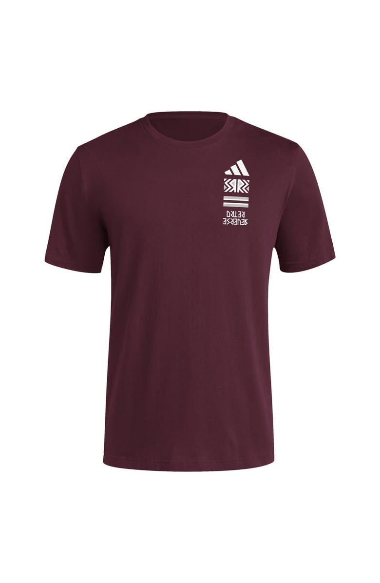 adidas Men's adidas Maroon Mississippi State Bulldogs Reverse Retro Baseball 2 Hit T-Shirt, Alternate, color, Maroon