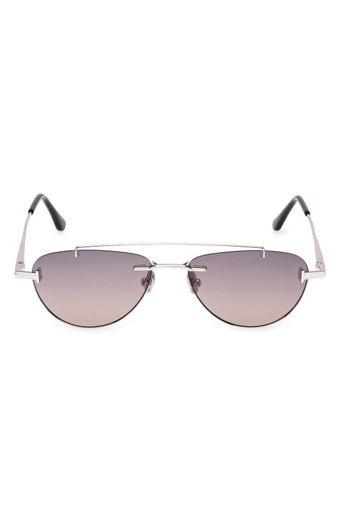 Astor 55mm Gradient Pilot Sunglasses