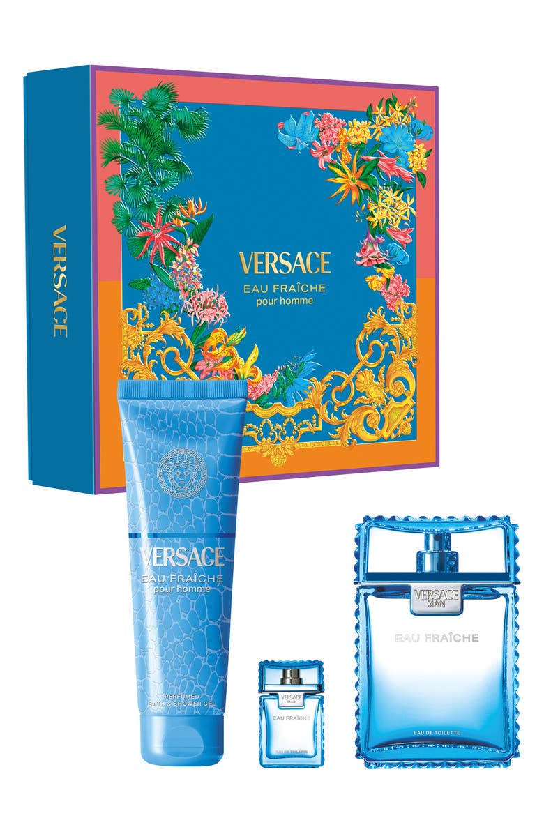 Versace pour Homme Eau de Toilette Gift Set $178 Value, Main, color, 