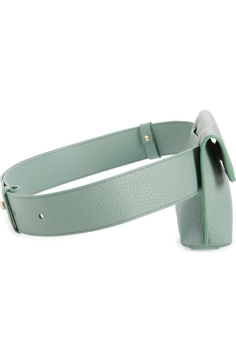 Yvonne Koné Yari Leather Belt Bag, Alternate, color, Minty