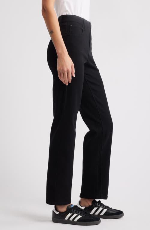 1822 Denim High Waist Straight Leg Jeans In Black