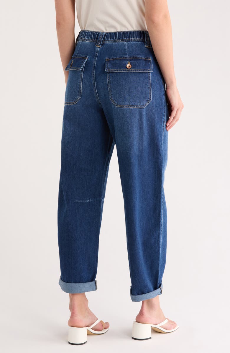 Sanctuary Rider Cuffed Barrel Leg Jeans, Alternate, color, Brightside Blue