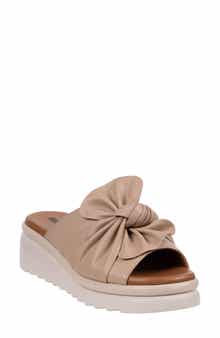 GOOD CHOICE NEW YORK Harlow Platform Wedge Slide Sandal