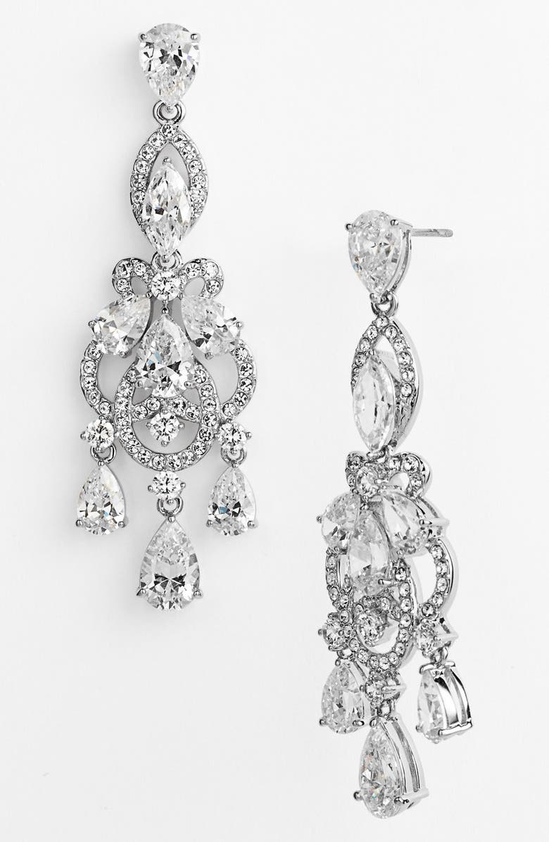Nadri 'Legacy' Crystal Chandelier Earrings, Main, color,