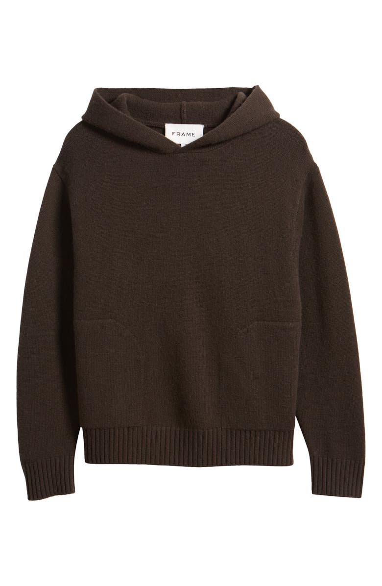 FRAME Cashmere Pullover Hoodie, Alternate, color, Marron