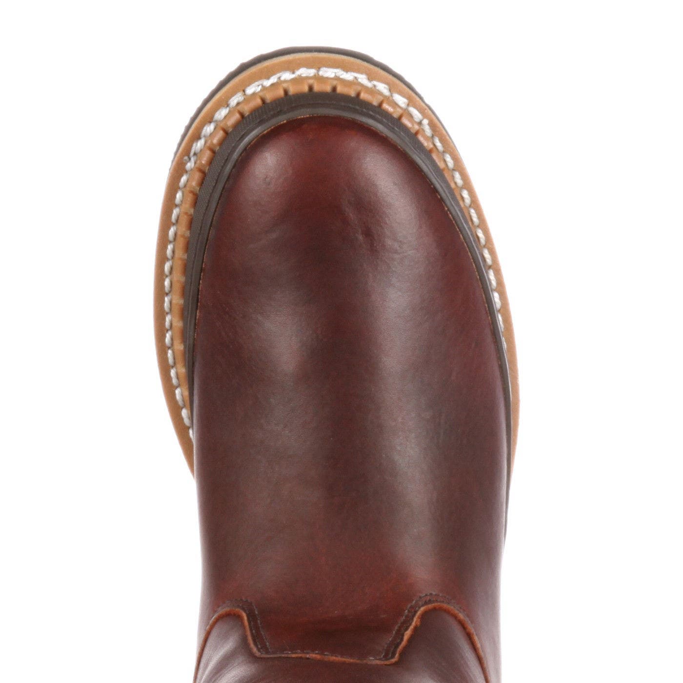 Padded Pullon Work Boot, Alternate, color, SOGGY BROWN