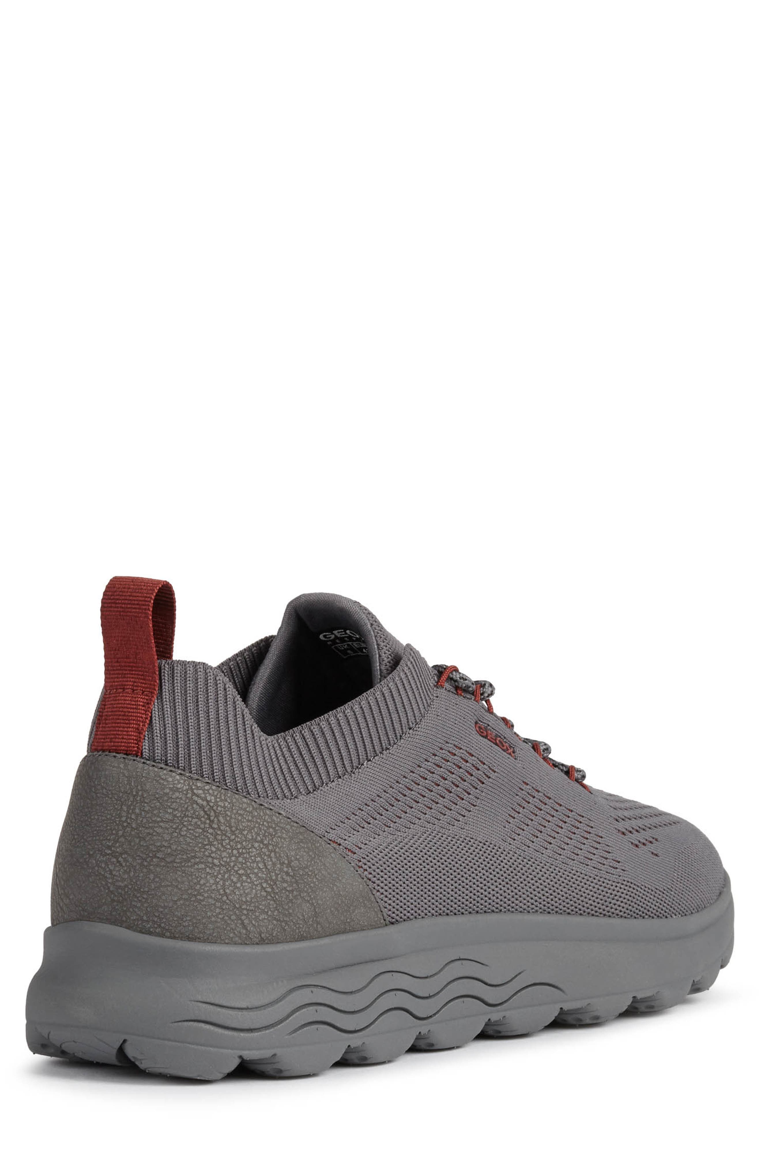 Spherica Sneaker, Alternate, color, GREY/ DARK RED