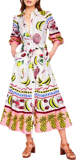 Boden Clara Print Linen & Cotton Maxi Shirtdress | Nordstrom Boden Clara Print Linen & Cotton Maxi Shirtdress | Nordstrom