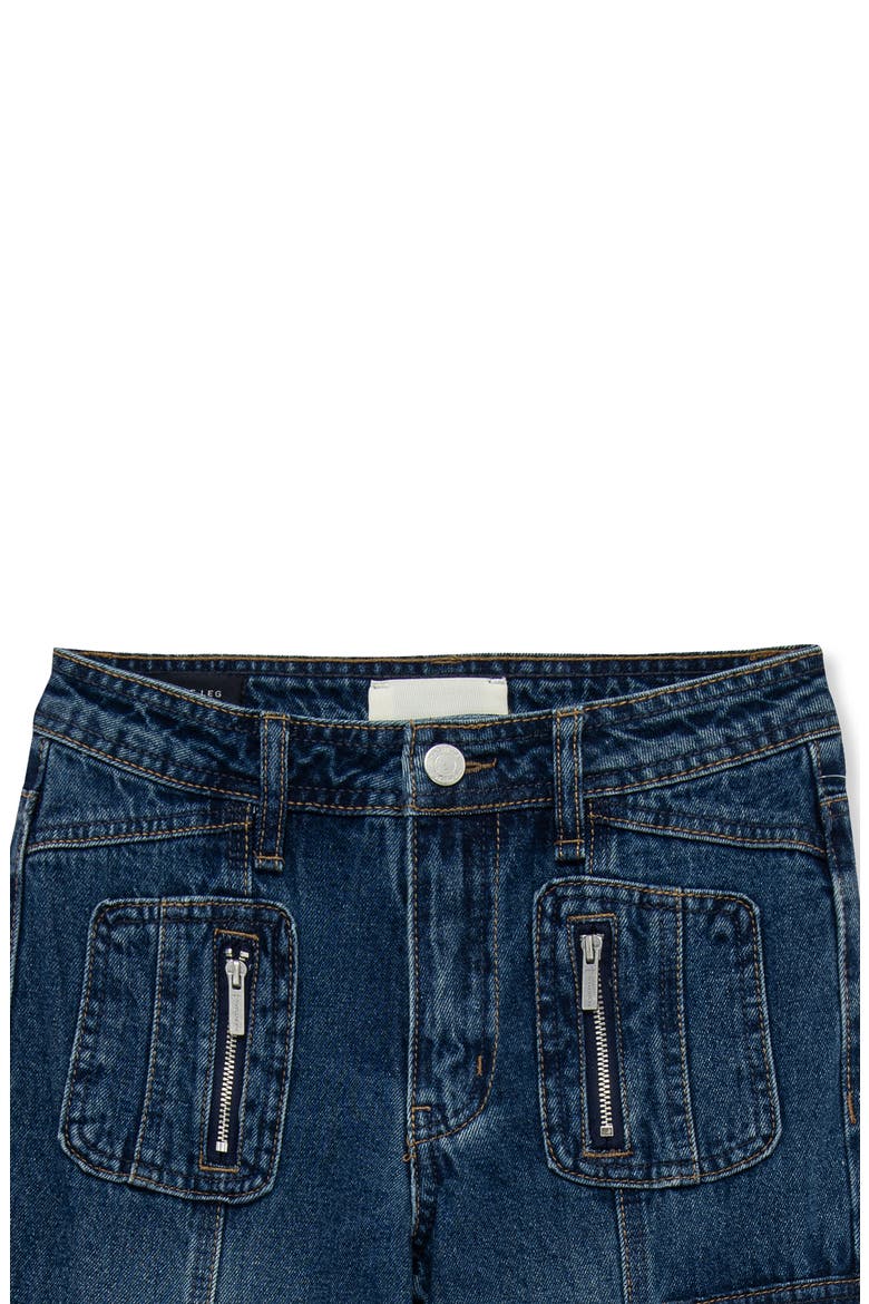 Kids' Paneled Wide Leg Jeans, Alternate, color, INDIGO