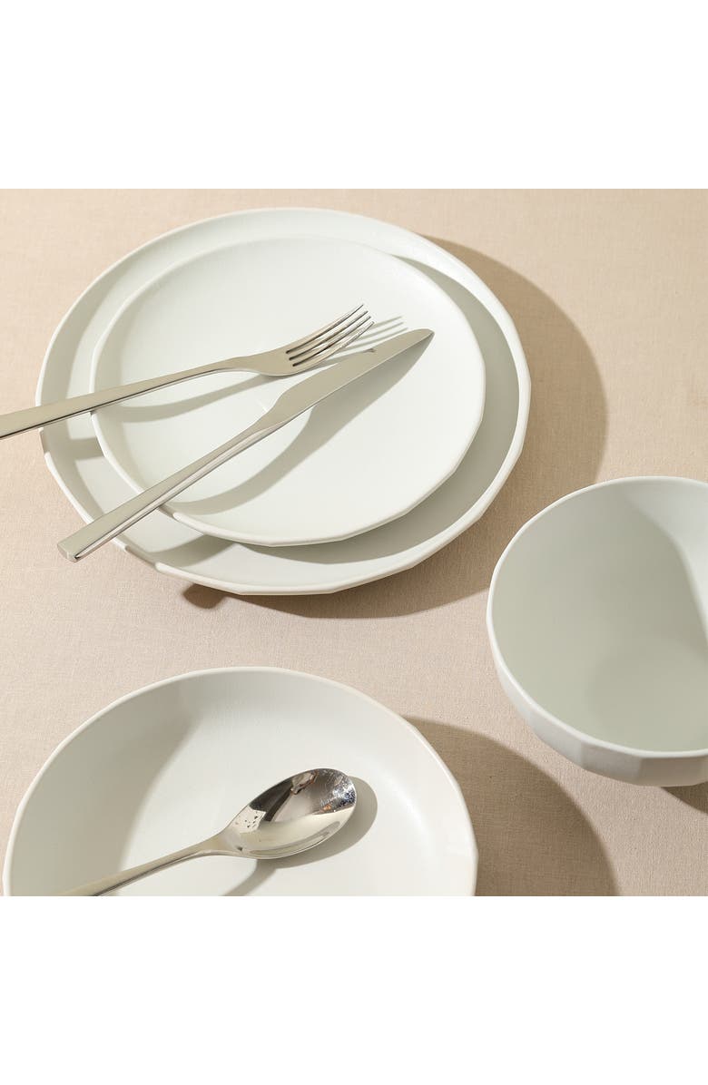 Stone Lain Rio Stoneware 24-Piece Dinnerware Set, Alternate, color, Beige