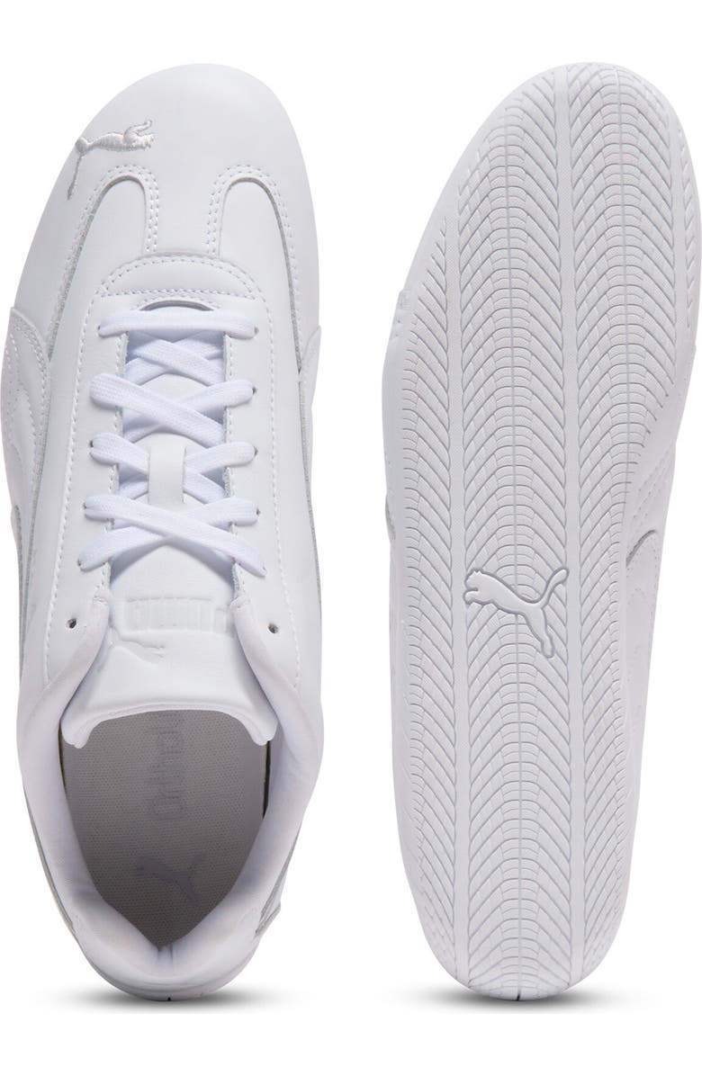 PUMA Speedcat Full Leather Sneaker, Alternate, color, Puma White/ Feather Gray