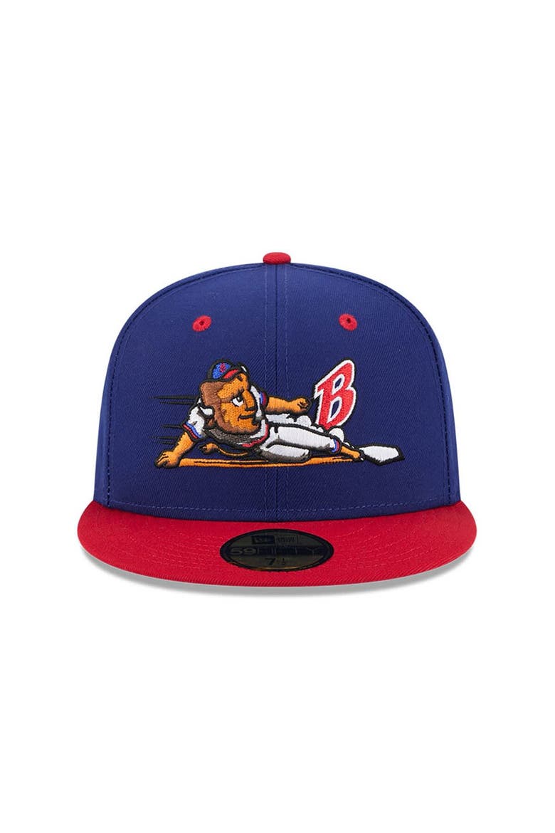 Men's New Era  Dark Blue Buffalo Bisons Theme Nights 59FIFTY Fitted Hat, Alternate, color, Dark Blue