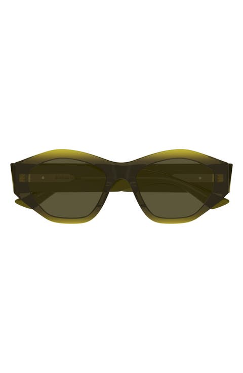 53mm Geometric Sunglasses
