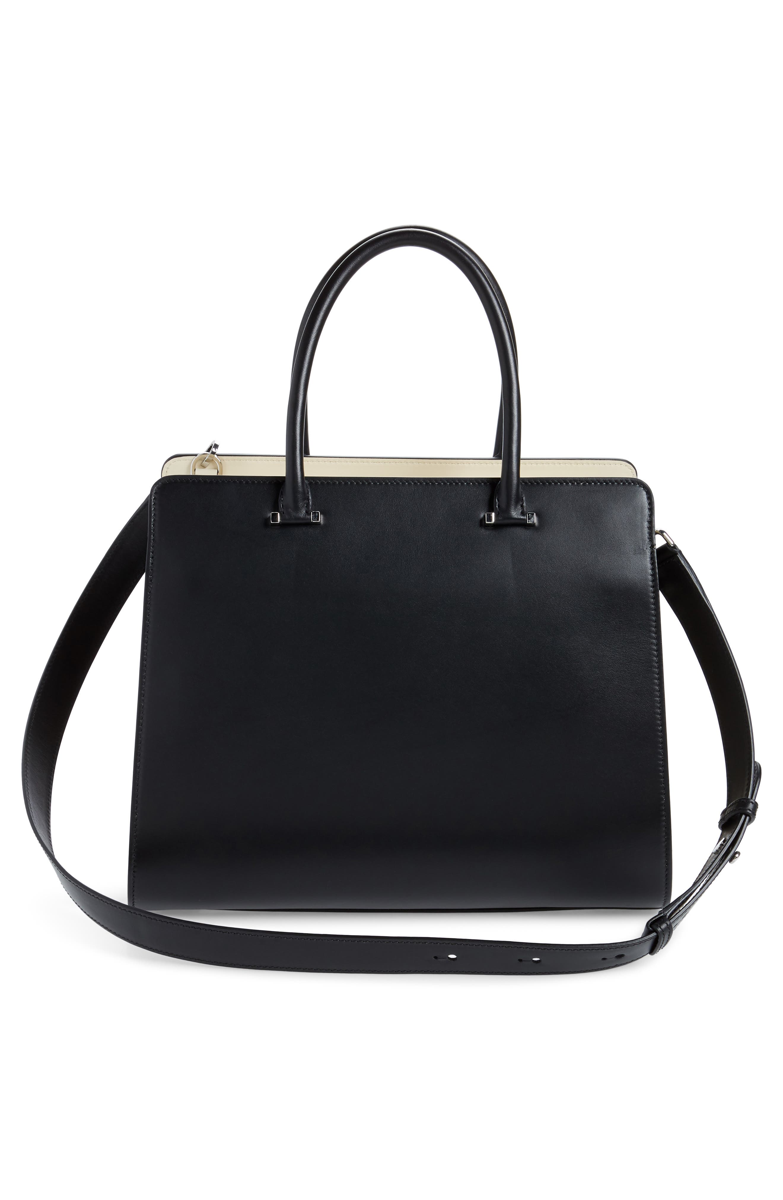 Serapian Milano Villa Leather Top Handle Bag, Alternate, color, 