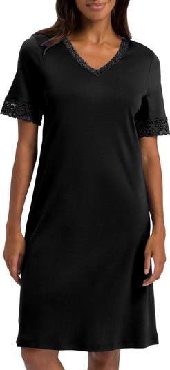 Moments Short Sleeve V-Neck Cotton Nightgown