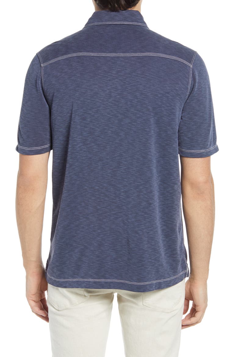 Slub Polo, Alternate, color, NAVY