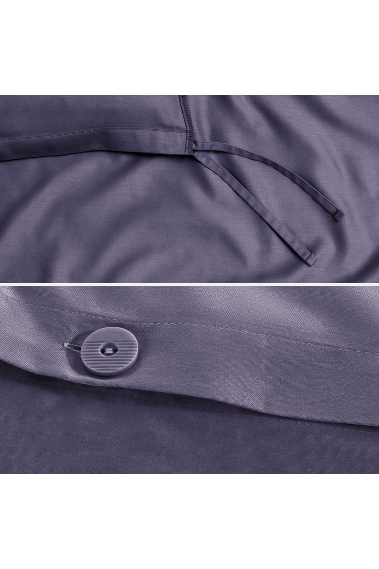 Organic Cotton Sateen Duvet Cover and Sham Set, Alternate, color, Dusty Purple