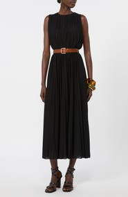 Max Mara Laghi Pleated Jersey Dress