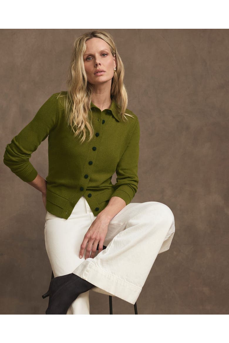 Long Sleeve Cotton Blend Knit Top, Alternate, color, Green