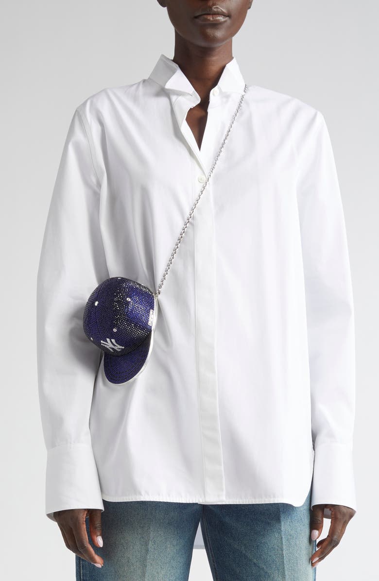 JUDITH LEIBER COUTURE MLB<sup>™</sup> New York Yankees Baseball Cap Clutch, Alternate, color, Silver Dark Indigo Multi