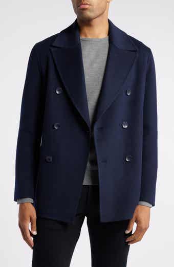 Schott NYC Wool Blend Peacoat | Nordstrom Schott NYC Wool Blend Peacoat | Nordstrom