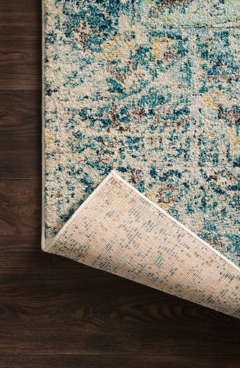 LOLOI Nadia Rug - Aqua/Navy - 5' x 8', Alternate, color, 