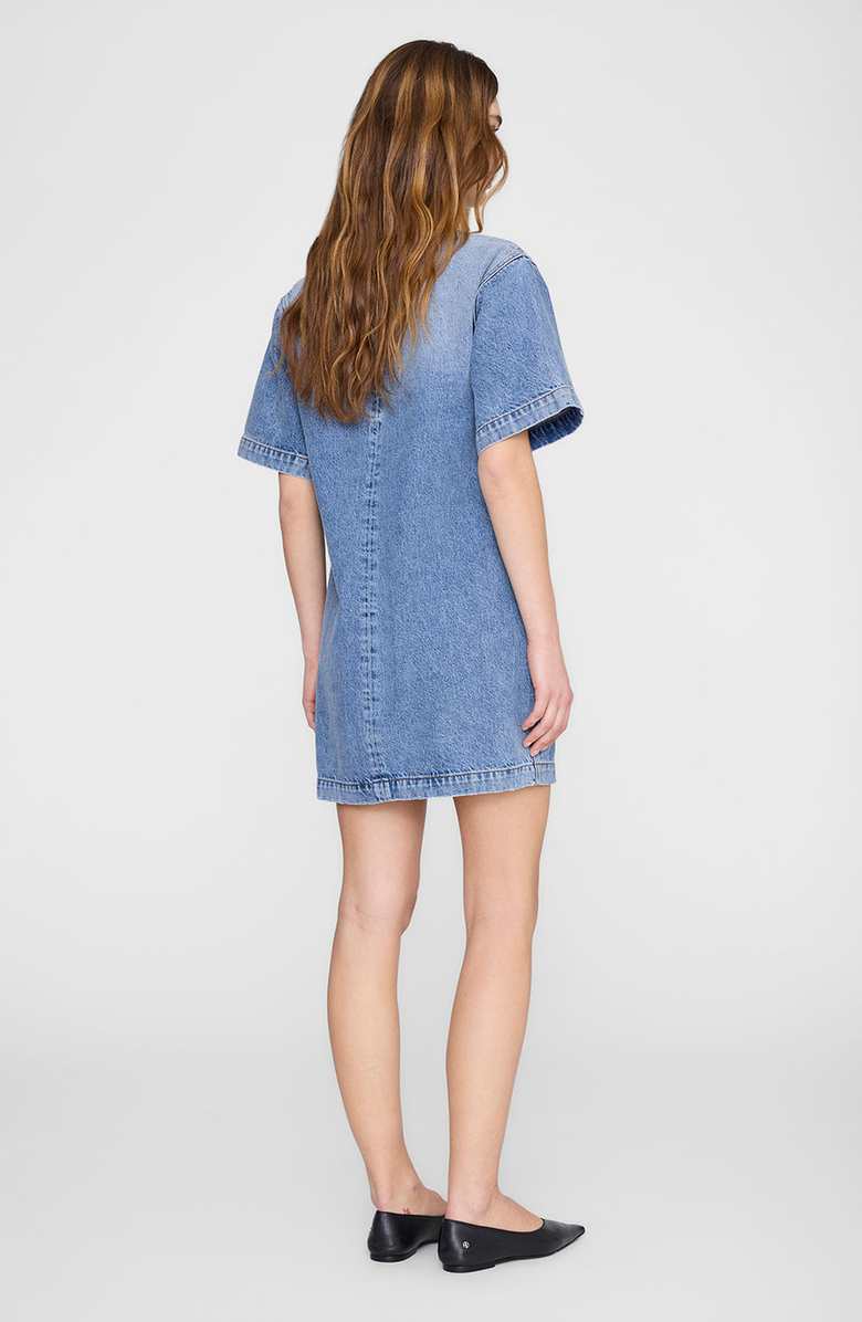 ANINE BING Tulah Dress, Alternate, color, Tidal Blue