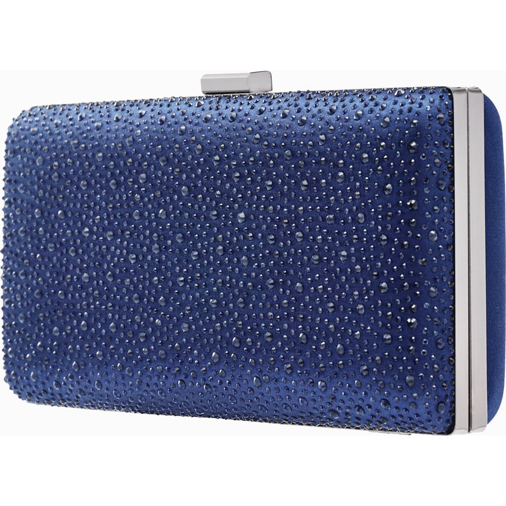 Lady Couture Vibrant Rhinestone Handbag In Blue