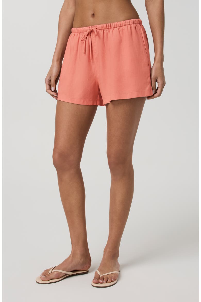 Trestles Twill Shorts, Alternate, color, SUN STONE