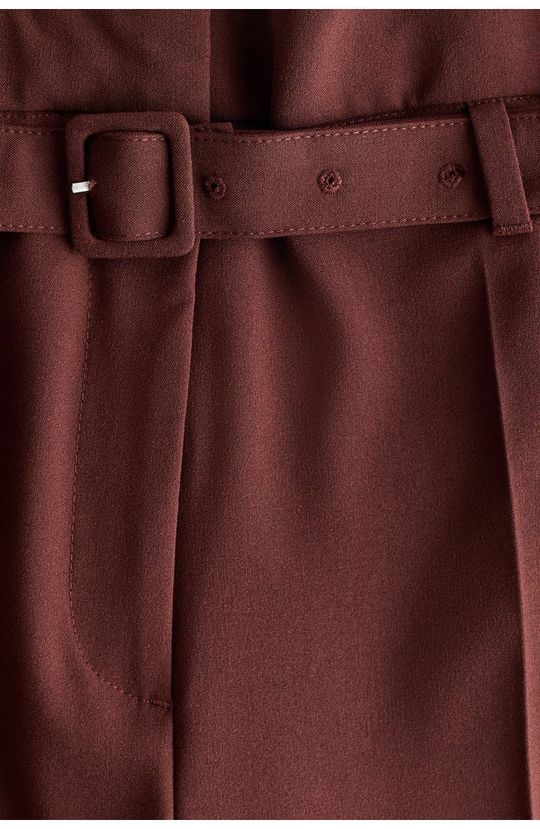 H&M Belted Paper Bag Trousers, Alternate, color, 