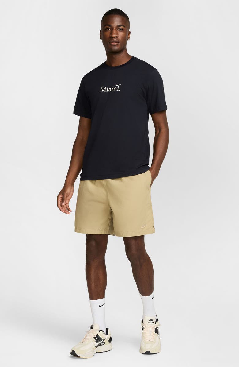 Nike Club Washed Flow Shorts, Alternate, color, Parachute Beige