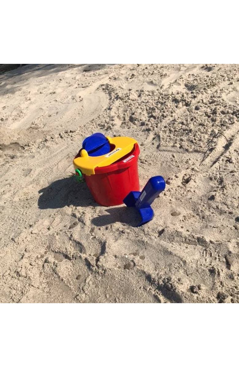 SPIELSTABIL Bucket Mill 3 Piece Toy Set - Includes Bucket, Sand Scoop and Spinning Wheel, Alternate, color, Multi