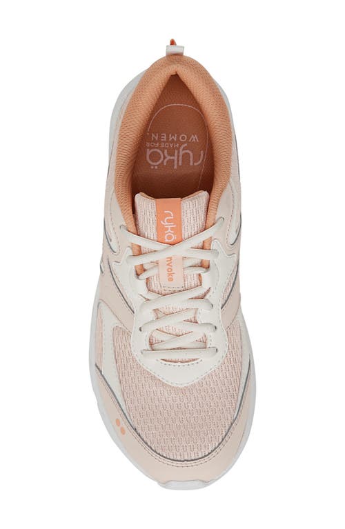 Ryka Rykä Invoke Walking Sneaker In Peach Blush
