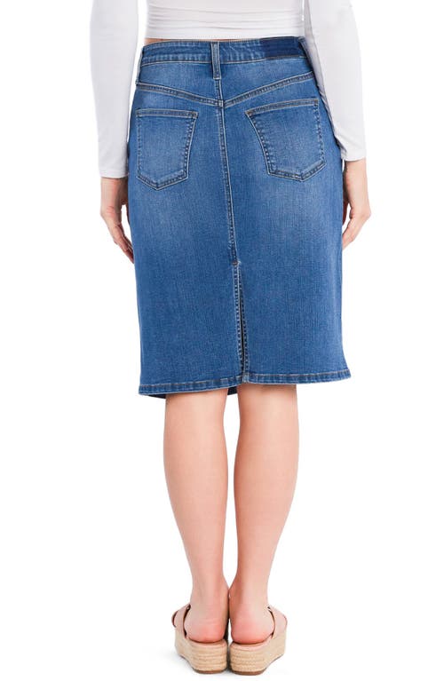 HINT OF BLU HINT OF BLU DAILY DENIM MIDI SKIRT
