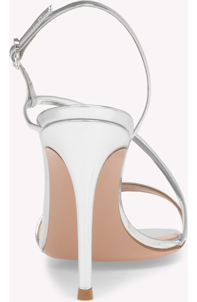 Gianvito Rossi Manhattan 95 Sandal, Alternate, color, Metallic Silver Leather