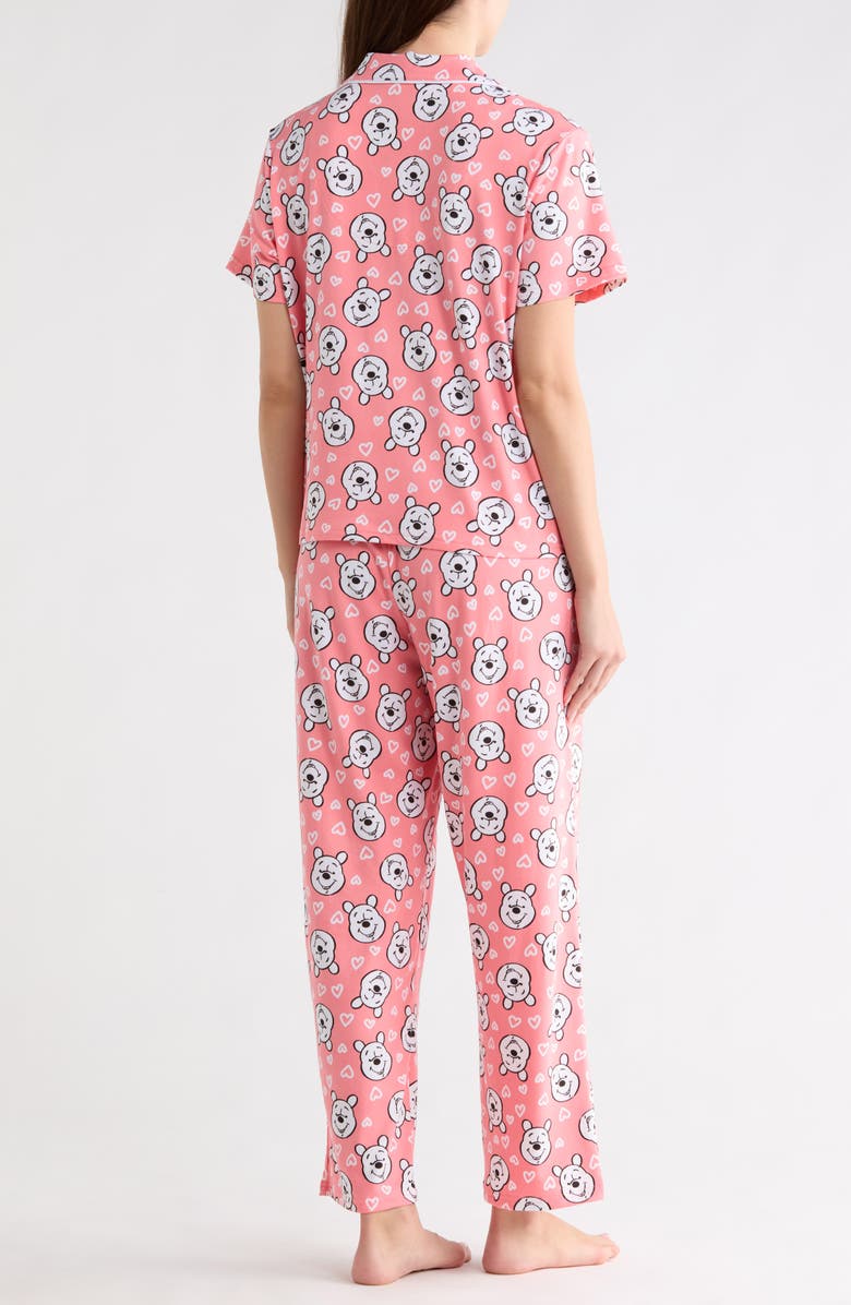 Winnie the Pooh Long Pajamas, Alternate, color, Pink Print