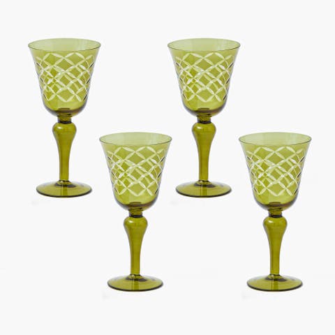 Engraved Wine Glasses (Set of 4)
